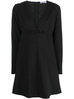 RED Valentino bow-detail crepe minidress - Noir