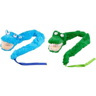 Hondenspeelgoed Pluche Handpop Groen/Blauw - 110 cm