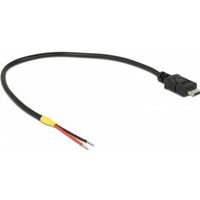 Delock 85541 Kabel USB 2.0 Micro-B male > 2 x open draden voeding 20cm Raspberry Pi - thumbnail