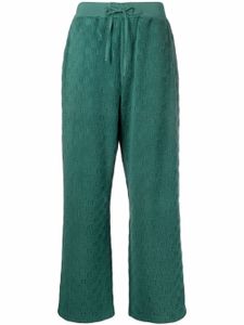 AMBUSH pantalon à motif monogrammé en jacquard - Vert