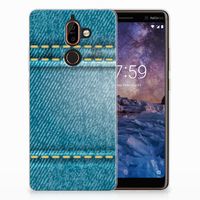 Nokia 7 Plus Silicone Back Cover Jeans - thumbnail