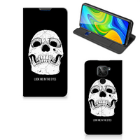 Mobiel BookCase Xiaomi Redmi Note 9 Skull Eyes