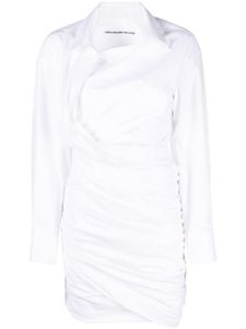 Alexander Wang robe-chemise à design asymétrique - Blanc