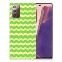 Samsung Note 20 TPU bumper Waves Green