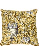 Fornasetti coussin à imprimé graphique - Jaune