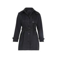 Paprika trenchcoat tussen met ceintuur zwart