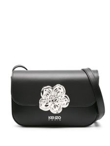 Kenzo sac à bandoulière Boke en cuir - Noir