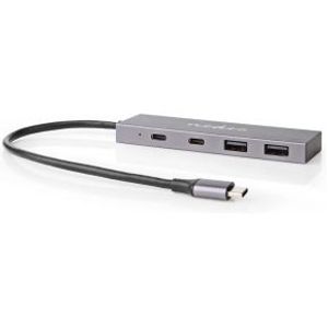 Nedis externe aluminium 4-ports USB Hub