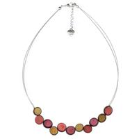 Rode Palmnoot Ketting in Yokomeshi Stijl, 10 gram