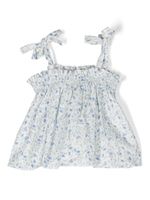 TEDDY & MINOU short bloomer en coton à fleurs - Bleu - thumbnail