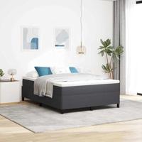 vidaXL Bed Frame Donkergrijs 140x200 cm Corduroy Stof
