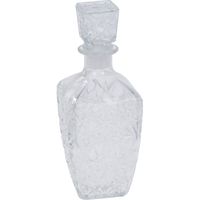 Glazen decoratie fles/karaf 900 ml/9,5 x 25 cm voor water of likeuren   - - thumbnail