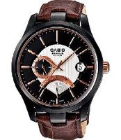 Horlogeband Casio 10427209 / BEM-308BL-1AV Leder Bruin 20mm