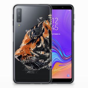 Hoesje maken Samsung Galaxy A7 (2018) Watercolor Tiger