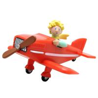 The Little Prince Figure The Little Prince In His Plane 7 Cm - thumbnail