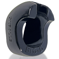 Oxballs Big-D - Bigger Bulge Cockring with Shaft Grippers - Black - thumbnail