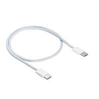 AKYGA AK-USB-50 USB C-kabel 60 W, snellaadkabel voor iPhone 15, iPad Pro Samsung Galaxy, universele compatibiliteit, nylon gevlochten datakabel (50 cm) wit