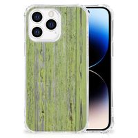 iPhone 14 Pro Stevig Telefoonhoesje Green Wood - thumbnail