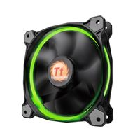 Thermaltake 3x Riing 12 LED RGB PC-ventilator Zwart (b x h x d) 120 x 120 x 25 mm Incl. LED-verlichting - thumbnail