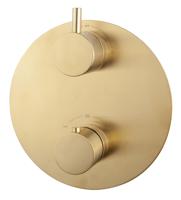 Mueller Gold afbouwdeel voor inbouwdeel 2-wegs thermostaat geborsteld messing