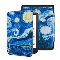 Lunso - sleepcover flip hoes - Geschikt voor Kobo Nia (6 inch) - Van Gogh Schilderij