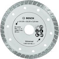 Bosch Accessoires diamantdoorslijpschijf Turbo, 125 mm Ø - 2607019481 - thumbnail