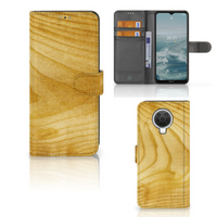 Nokia G10 | G20 Book Style Case Licht Hout