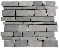 Stone Line Multi-Sticks Mozaiek Tegel Langwerpig - Antraciet Marmer Ongeglazuurd 240x300mm