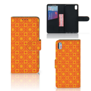 Xiaomi Redmi 7A Telefoon Hoesje Batik Oranje