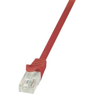 LogiLink CP1084U RJ45 Netwerkkabel, patchkabel CAT 5e U/UTP 7.50 m Rood Snagless 1 stuk(s)