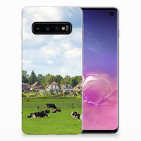 Samsung Galaxy S10 TPU Hoesje Koeien - thumbnail