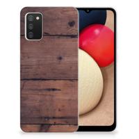 Samsung Galaxy A02s Bumper Hoesje Old Wood