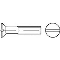 TOOLCRAFT TO-6862587 Verzonken schroeven M8 25 mm Sleuf DIN 963 RVS V2A A2 50 stuk(s)