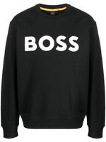 BOSS sweat en coton à logo imprimé - Noir