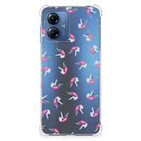 Doorzichtige Silicone Hoesje voor Motorola Moto G14 Unicorns