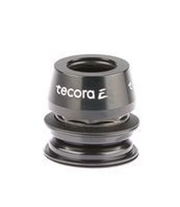 Tecora Balhoofdstel1 1/8 inch semi geint draad 25.4-44-30.0 zwart