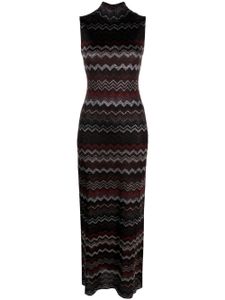 Missoni robe longue à motif zig-zag - Noir