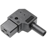 Kaiser 737 / sw/C koudgeleiderconnector, 737 bus, hoekig, totaal aantal polen: 2 + PE 16A zwart 1