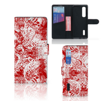 Telefoonhoesje met Naam OPPO Find X2 Pro Angel Skull Rood