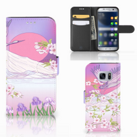 Samsung Galaxy S7 Telefoonhoesje met Pasjes Bird Flying