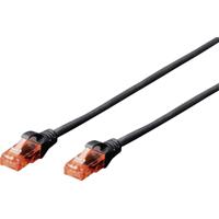 Digitus DK-1614-010/BL RJ45 Netwerkkabel, patchkabel CAT 6 U/UTP 1.00 m Zwart 1 stuk(s) - thumbnail