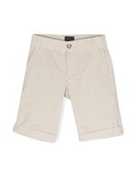 Fay Kids short à rayures - Tons neutres