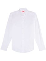 Diesel S-Benny-CL logo-embroidered shirt - Blanc