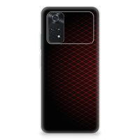 Xiaomi Poco M4 Pro 4G TPU bumper Geruit Rood