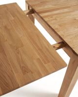 Kave Home uitschuifbare eettafel Isbel eiken naturel, 140-220 x 90cm - Hout - thumbnail