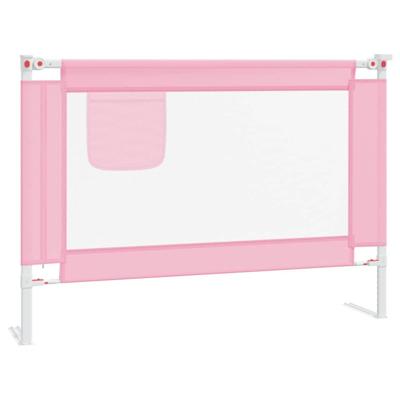 The Living Store Bedhekje Peuter 90x25 cm Stof Roze