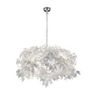 Trio Hanglamp met blaadjes Leavy 70cm grijstint R10464001