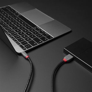 LINDY USB-kabel USB 3.2 Gen1 (USB 3.0 / USB 3.1 Gen1) USB-C stekker, USB-micro-B 3.0 stekker 2.00 m Zwart 36622