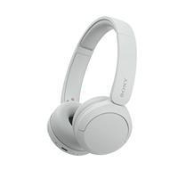 Sony WH-CH520 draadloze Bluetooth-hoofdtelefoon - tot 50 uur batterijduur met snel opladen, on-ear stijl - wit