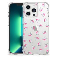 Doorzichtige Silicone Hoesje voor iPhone 13 Pro Max Unicorns - thumbnail